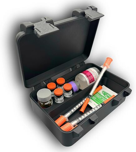 Vial & Syringe Storage Case – Compact Organizer for 10ml & 3ml Vials with Secure Snap-Lock Lid in Saudi Arabia