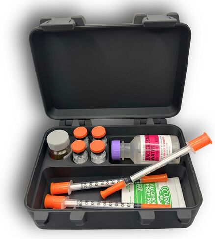 Vial & Syringe Storage Case – Compact Organizer for 10ml & 3ml Vials with Secure Snap-Lock Lid in Saudi Arabia