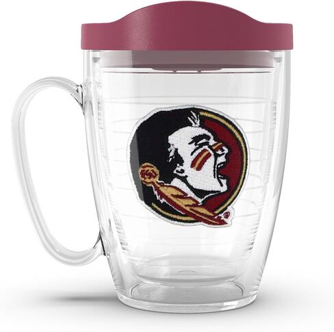 Tervis Florida State Seminoles - Primary Logo Made in USA Double Walled Insulated Tumbler Travel Cup Keeps Drinks Cold & Hot, 16oz Mug with Handle, Classic in Saudi Arabia