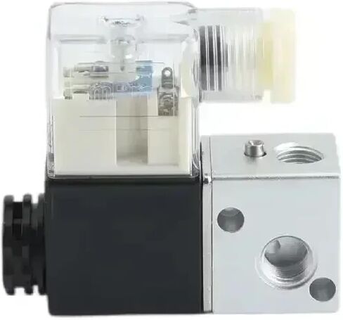 صمام الملف اللولبي هوائي، اتجاهين، موضعين، تيار مستمر 24 فولت 6.0 وات، تصنيف IP65 (2V025-08 AC110V) in Kuwait