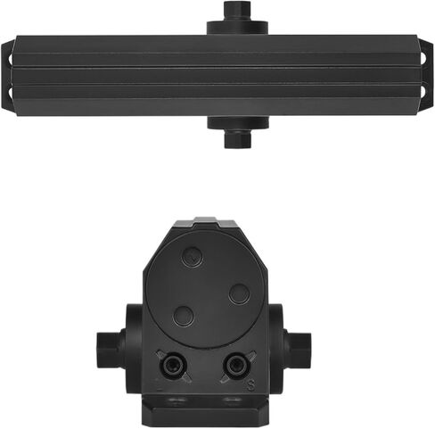 Door Closer Commercial or Residential Use Hydraulic Buffer Cast Aluminum for Weights 100/150/187/330 Lbs(150lbs Black) in Saudi Arabia