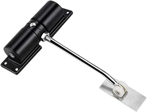 B03C-3X Door Closer Household Black Belt Wheel Adjustable Closing Light Zinc Alloy Spring in Saudi Arabia