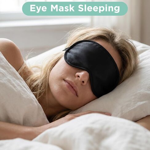 20 Pcs Sleep Masks Bulk Blindfolds for Team Building Party Games Blackout Sleep Mask with Adjustable Strap Black Comfortable Travel Sleeping Eye Covers for Women Men in Saudi Arabia