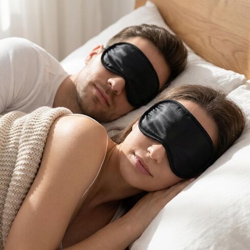 20 Pcs Sleep Masks Bulk Blindfolds for Team Building Party Games Blackout Sleep Mask with Adjustable Strap Black Comfortable Travel Sleeping Eye Covers for Women Men in Saudi Arabia