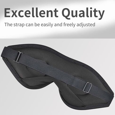 3D Contoured Sleep Eye Mask, Full Blackout Eye Mask, Breathable Eye Mask, Skin-Friendly Eye Cover, Side Sleeper Eye Mask, Portable Travel Mask in Saudi Arabia
