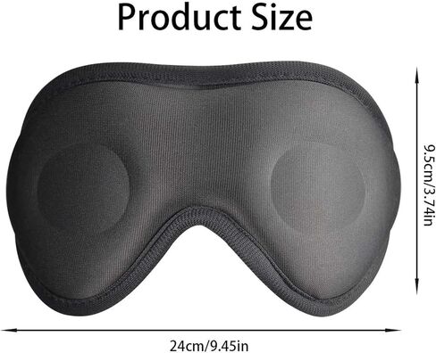 3D Contoured Sleep Eye Mask, Full Blackout Eye Mask, Breathable Eye Mask, Skin-Friendly Eye Cover, Side Sleeper Eye Mask, Portable Travel Mask in Saudi Arabia