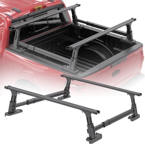 Truck Bed Ladder Rack for Mid-Size & Full Size Truck, Universal Bed Rack Cargo Carrier for Ford F-150 F-250 F-350,Ram 1500 2500 3500, Toyota Tacoma,Tundra, Gladiator JT,Silverado Colorado,GMC Sierra in Saudi Arabia