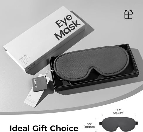 pack all Light Blocking Sleep Mask for Men and Women, 3D Eye Mask for Pressure-Free Sleep, Soft Sleeping Eye Cover with Adjustable Elastic Strap, Grey in Saudi Arabia