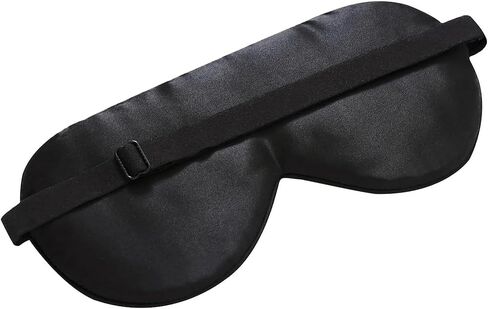 Sleep Mask Silk Eye Mask for Men Sleeping Mask, Adjustable Elastic Strap for Night Shading Sleep Mask, Soft and Comfortable for Both Men and Women in Saudi Arabia