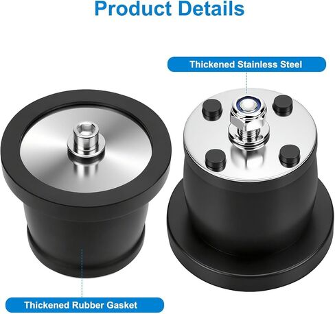 Linkstyle Expandable Rubber Plug, 2-9/16 in–3-1/8 in Inner Diameter Leakproof Pipe Sealing Plug for Pool Plumbing Boat Maintenance in Saudi Arabia