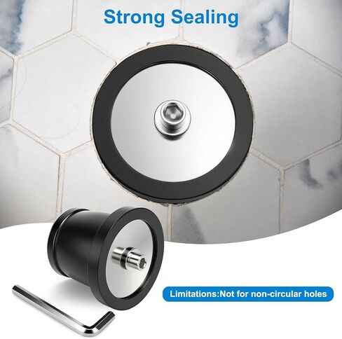 Linkstyle Expandable Rubber Plug, 2-9/16 in–3-1/8 in Inner Diameter Leakproof Pipe Sealing Plug for Pool Plumbing Boat Maintenance in Saudi Arabia
