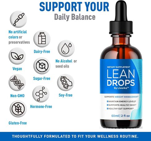 (3 Pack) Lean Drops – LeanDrops Liquid Formula, Original Lean Drops Supplement All Natural Premium Advanced Formula, Leandrops Support for Overall Wellness and Support Health, 3 Bottles for 3 Months in Saudi Arabia
