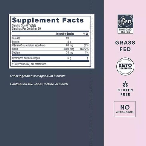 Super-Collagen + Vitamin C & Biotin (360ct.) for Healthy Skin, Hair, Nails & Joint Support in Saudi Arabia