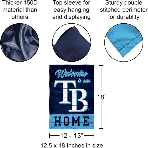 Tampa Bay Rays Welcome To Our Home Double Sided Garden Flag in Saudi Arabia