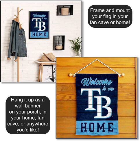 Tampa Bay Rays Welcome To Our Home Double Sided Garden Flag in Saudi Arabia