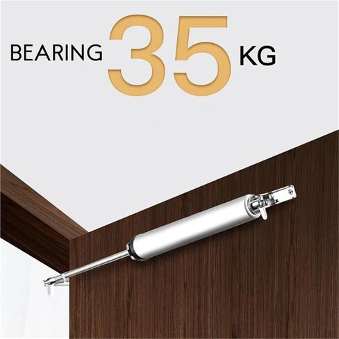 AA81-2X باب هوائي أقرب، جهاز إيقاف إغلاق ناعم، زنبرك غاز 100 درجة فضي in Kuwait