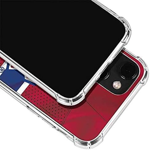 حافظة هاتف Skinit الشفافة متوافقة مع iPhone 13 - تصميم جيرسي منزلي مرخص رسميًا من NHL Montreal Canadiens in Saudi Arabia