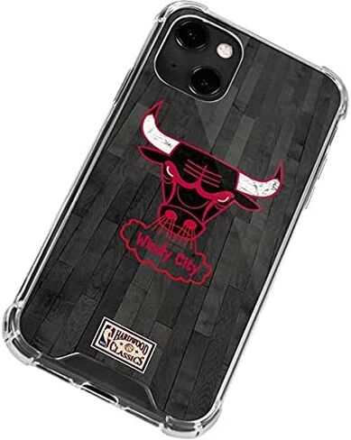 حافظة هاتف Skinit الشفافة متوافقة مع iPhone 13 - تصميم كلاسيكي من الخشب الصلب مرخص رسميًا من NBA Chicago Bulls in Saudi Arabia