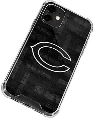 Skinit Clear Phone Case Compatible with iPhone 12 - Officially Licensed NFL Chicago Bears Black & White Design in Saudi Arabia