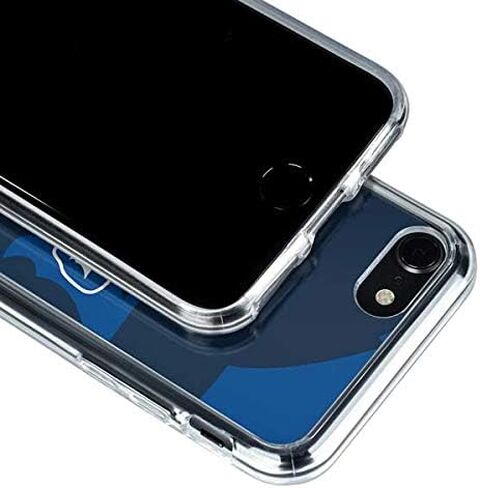 حافظة هاتف Skinit الشفافة متوافقة مع iPhone SE (الجيل الثاني والثالث) - تصميم رؤية مزدوجة مرخص رسميًا من NFL Buffalo Bills in Saudi Arabia