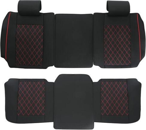 ROCCS Leather Seat Covers 5 Seats Full Set Fit for Chevy Colorado 2015-2022 Cushion Cover Breathable,Colorado Crew Cab Z71 LT ZR2 Work Truck Airbag Compatible Waterproof Truck Seat Cover Black in Saudi Arabia