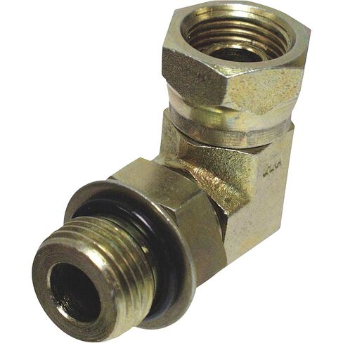 Apache 39006103 3/8 "ذكر O-Ring Boss x 3/8" أنثى أنبوب دوار 90 درجة محول هيدروليكي (نمط 6901) in Saudi Arabia