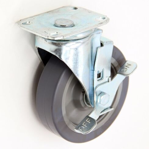 5-Inch Polyurethane Caster Wheels Set of 4-280 lbs Capacity Per Wheel, Smooth & Quiet Swivel Casters, Scratch-Resistant, Safe for All Floor Types - Ideal for Office Chairs, Carts, and More in Saudi Arabia