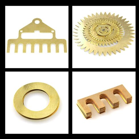 Brass disc， 2 Pcs Brass Disc Round Plate Sheet, Thickness 0.3 mm Diameter 80-120 mm Suitable for Crafts, DIY Models and Repairs(Diameter 80 mm) in Kuwait