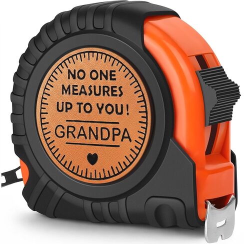 هدايا الجد بابا من الأحفاد، هدايا عيد ميلاد الأب للجد من حفيدة الحفيد أفضل أفكار هدية الجد هدية التقاعد الجد جلد طبيعي منقوش 25 قدم شريط قياس in Kuwait