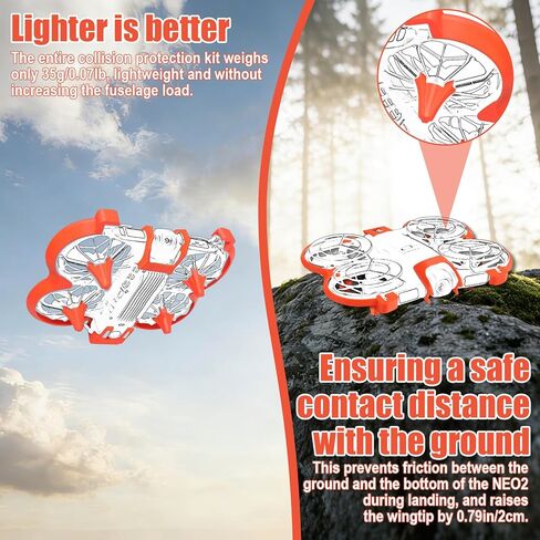 Propeller Guard for DJI Neo 2, Anti-Collision Protective Bumper Protective Cover Ring Impact Protectors Accessory Set for DJI Neo 2 Tool-Free Install in Kuwait