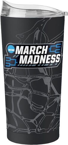 Logo Brands March Madness 20 oz Stainless Steel Tumbler - Official March Madness Logo, Powder-Coated Steel, 20 Fluid Ounces in Saudi Arabia