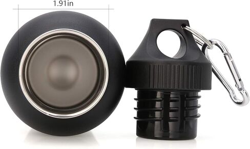 غطاء بديل للقارورة المائية ذات الفم القياسي 12، 18، 21، 24 أونصة وزجاجات حديثة بسيطة بسعة 12-64 أونصة، ملحقات زجاجة مياه بغطاء ملتوي مانع للتسرب وخالية من مادة BPA in Kuwait