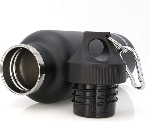 غطاء بديل للقارورة المائية ذات الفم القياسي 12، 18، 21، 24 أونصة وزجاجات حديثة بسيطة بسعة 12-64 أونصة، ملحقات زجاجة مياه بغطاء ملتوي مانع للتسرب وخالية من مادة BPA in Kuwait