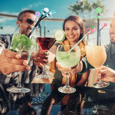 Auidy 20 Pcs Straw Toppers Compatible with Stanley Cups Silicone Cute Toppers for Cups 30&40 Oz Tumbler Accessories 10mm Straw Covers in Kuwait