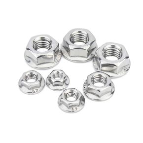 Lock Nuts, DIN6923 M3 M4 M5 M6 M8 M10 M12 M14 M16M20 Black 304 Stainless Steel Hexagon Slip Serrated Spinlock Hex Metal Lock Nut(316 Stainless Steel,M10 (10pcs)) in Kuwait