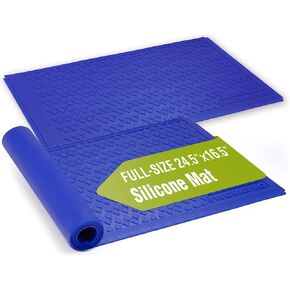 WORKPRO حصيرة صمغ السيليكون 2-حزمة، وسادة سيليكون مقاومة للحرارة غير لاصقة مع شبكة قياس مدمجة، سطح مضاد للانزلاق ومتين للراتنج، الإيبوكسي، DIY، الحرف اليدوية، الأعمال الخشبية، المرآب وورشة العمل in Kuwait