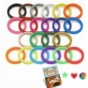 عبوات خيوط القلم ثلاثية الأبعاد المتوهجة في الظلام متوافقة مع 3Doodler Start+، آمنة ومنخفضة الحرارة 2.5 مم PCL، كل لون 10 قطع إجمالي 100 قطعة هدية للأطفال in Kuwait