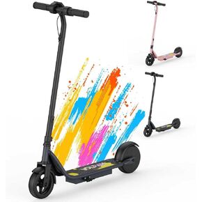 سكوتر كهربائي، محرك 250 واط، السرعة القصوى 9 ميل في الساعة، سكوتر ركلة 6.5 بوصة، 3 أوضاع للسرعة، شاشة LED، أقصى حمولة 155 رطل in Kuwait