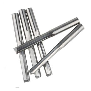 5 قطعة 2 الناي مستقيم قاطعة المطحنة 6x42 مللي متر التنغستن الصلب نهاية مطحنة CNC ثنائي الأبعاد أدوات القطع راوتر بت لآلة نقش الخشب in Kuwait