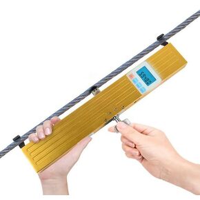 Elevator Rope Tension Meter Tester Gauge Cable Tensionmeter with Scientific Measuring Range 500N to 4500N Diameter φ6φ8φ10φ11φ13φ16mm Three Units N/Kg/Lb Data Storage and Output Function in Kuwait