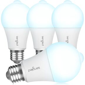Sengled Motion Sensor Light Bulbs, A19 LED Dusk to Dawn Bulbs 3000K Soft White, Motion Activated Indoor Outdoor Light Bulbs 8.8W (60W Equivalent) 800 Lumens for Porch, Garage, Hallway, 2 Pack in Kuwait