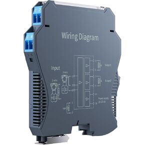DC24V Analog Signal Isolator 4-20mA to 0-10V 0-5V 1-5V 1 in 2 Out 35mm DIN Rail(Input 0-5V,Output 0-10V) in Saudi Arabia