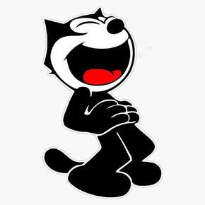 Leyland Designs Laughing Felix Sticker Outdoor Rated Vinyl Sticker Decal for Windows, Bumpers, Laptops or Crafts 5" in Kuwait