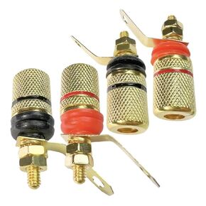 Fengpeng 2-10 قطعة مضخم صوت متين مطلي بالذهب ومكبر صوت طرفي موصل قابس الموز 4 مللي متر (6 قطعة) in Kuwait