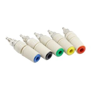 Fengpeng 1 قطعة عالية التيار 30A M5 نوع 4 مللي متر مكبر للصوت أنثى الموز مقبس متفرع اختبار ملزمة (أسود) in Kuwait