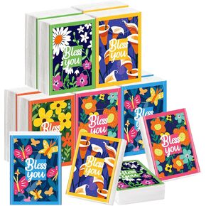 Outus 10 Pack Floral Pocket Tissues Travel Size, 3-ply Facial Tissues Mini Purse Tissue Pack, Soft & Gentle Pocket Tissue for Travel, Wedding, Baby Shower Party Favor in Kuwait