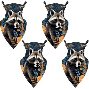4 Pack Bear Neck Gaiter Face Scarf Cover Sun Protection Balaclava Cloth Bandanas with Ear Loops in Kuwait