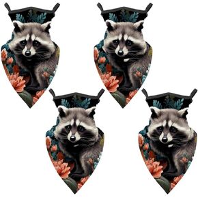 4 Pack Bear Neck Gaiter, Cooling Breathable Face Mask UV Protection Scarf Hiking Bandana for Men/Women in Kuwait