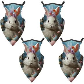 عبوة من 4 قطع من وشاح الوجه برقبة عيد الفصح للحماية من الشمس من قماش بالاكلافا مع حلقات للأذن in Kuwait