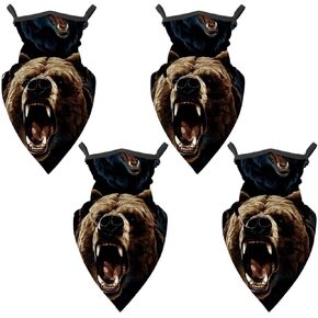 4 Pack Bear Fishing Neck Gaiter - UV Face Mask Sun Protection for Men & Women in Kuwait